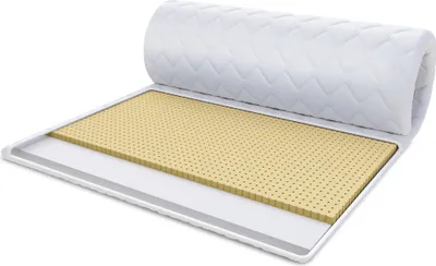 Produktbild von Topper 180x200 cm Matratzenauflage mit LATEX Kaltschaum Matratzenschoner 5 cm Latexschaum H2 mit Premium Bezug