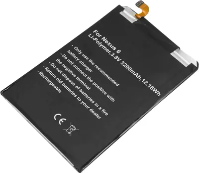 Obrázek produktu pro Avizar, náhradní baterie Nexus 6 Li-Polymer 3200mAh 3,8V 12,2Wh, černá