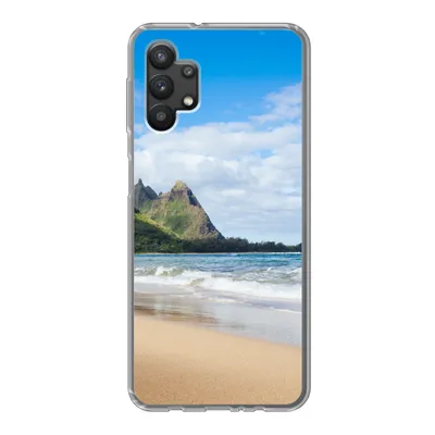 Produktbild von MuchoWow® Handyhülle Schutzhülle Hülle für Samsung Galaxy A32 5G Strand - Tropisch - Hawaii Silikon Softcase Handy Hülle - Softcase