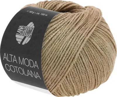 A ball of yarn with a label wrapped around it.