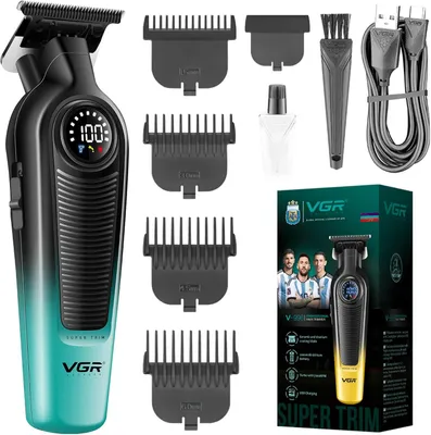 Produktbild von Haarschneidemaschine Profi, Kabelloses Trimmer Herren 7000 U/Min Turbolader, Barttrimmer Herren mit Keramisch Titanbeschichteten Klingen,LED Anzeige