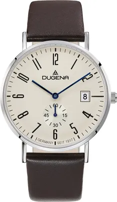 Produktbild von Dugena 4460664-1 Herrenuhr Mondo Quarzuhr Lederband Braun