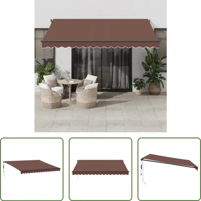 Zdjęcie produktu dla The Living Store Automatyczny ręczny brązowy 400x300 cm