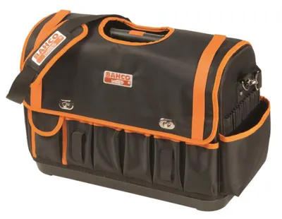 Produktbild von Bahco  Offene Textilwerkzeugtasche Mit Starrem Boden 32l 365 Mmx225 Mmx480 Mm Orange  Orange One Size