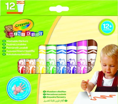 Obrázok produktu pre Crayola 8325, 12 farba/farieb, Viacfarebný, Viacfarebný, Kolo, Deti, 1 rok / roky