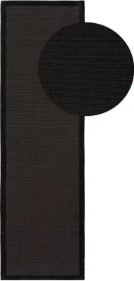 Produktbild von Sisalteppich Läufer Sana Schwarz, Maße:70 x 240 cm