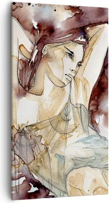 Produktbild von Bild auf Leinwand - Leinwandbild - Frau Modell - 55x100cm - Wand Bild - Wanddeko - Wandbilder - Leinwanddruck - Bilder - Kunstdruck - Wanddekoration - Leinwand bilder - Wandkunst - PA55x100-3552