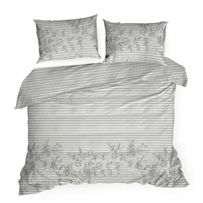 Image de Oreiller sur oreiller Enveloppe de couette 200 x 220 cm Gris clair