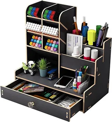 Produktbild von Famanu Büro Organizer – Multifunktional und kreativ – Holz – 12 Fächer