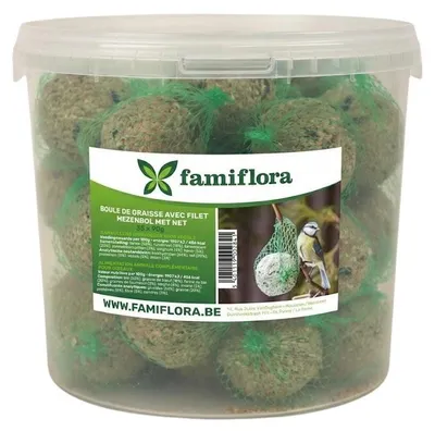 Produktbild von Famiflora Saftkugeln - 35 Stück im Eimer - Saftkugeln mit Netz