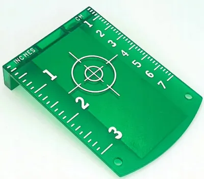 Image de Cible Cible laser, pour laser à lignes croisées, niveau laser, précis, avec aimants, vert