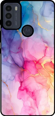 Produktbild von Smartphonica Telefon Fall geeignet für Motorola Moto G50 mit Marmor-Druck - TPU zurück Abdeckung Fall Marmor-Design - Regenbogen