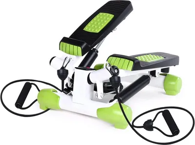 Obrázok produktu pre Twist stepper s lanami, zelený - kompaktné fitness vybavenie