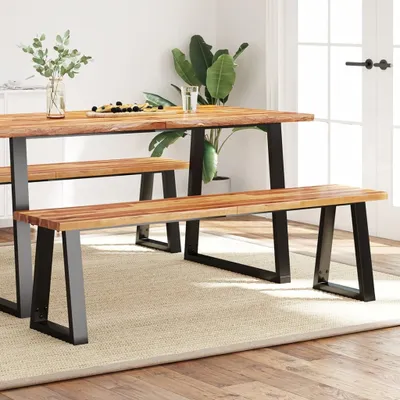Produktbild von Cloris Designermöbel Bank Baumkante 160 cm Massivholz Akazie 2024 Neu