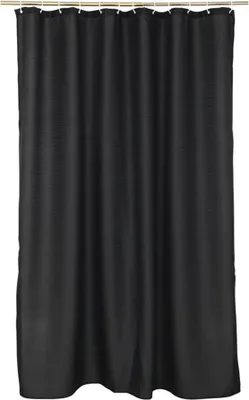 Image de Wicotex rideau de douche Jacquard 180x200cm noir