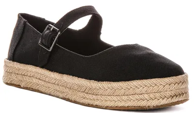 Produktbild von Toms Carolina Mary Jane In Black For Women – 6.5 UK - 39 EU - 8.5 US / Black