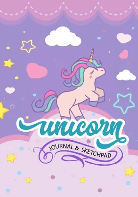 Image de Cahier de notes et carnet de croquis licorne, 200 pages