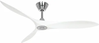 Zdjęcie produktu dla Energooszczędny wentylator sufitowy z pilotem Eco Airscrew 152 cm chrom / biały mat