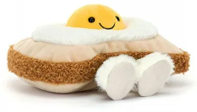 Produktbild von Jellycat Kuscheltier Spiegelei auf Toast Egglantine Egg on Toast (12cm)