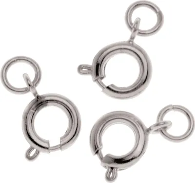 Produktbild von Glorex Federring mit Ring 9 mm 5 Stück, silber
