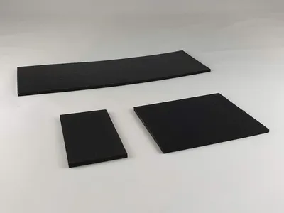 Produktbild von Gummimatte 80x200 mm / 3 mm Stärke als Antivibrationsmatte für Waschmaschinen und Hochleistungsmixer
