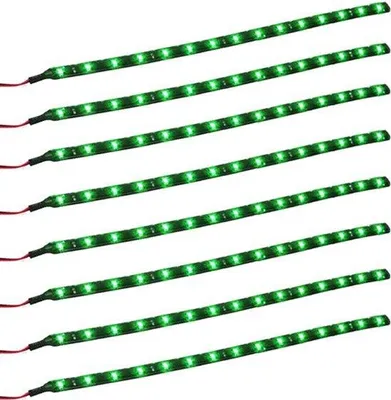 Produktbild von LED-Streifenleuchte – Flexibles Band – wasserdicht – 15 LEDs – 30 cm – Perfekt für Auto und Garten – dekorative Beleuchtung