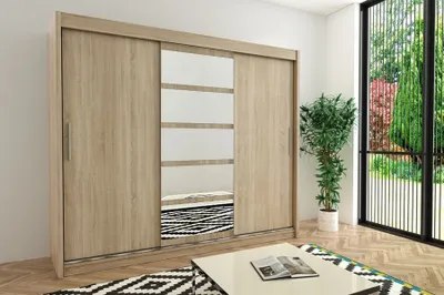 Obrázek produktu pro MINIO Šatní skříň 250 cm ROMA 1 Dub sonoma
