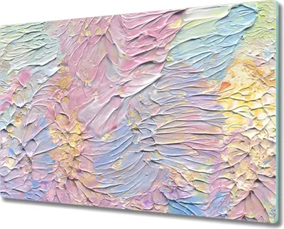 Produktbild von Coloray Hackbrett Kochplattenabdeckung Herdabdeckplatte 80x52 cm Schneidebrett Küchenbrett - Malerei