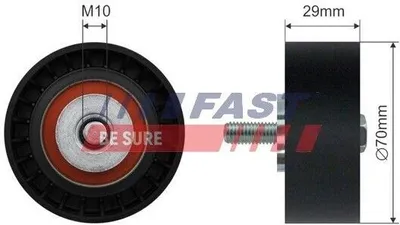 Produktbild von FAST FT44575 Umlenkrolle Keilrippenriemen 70mm für FIAT Ducato Kastenwagen (250, 290) Ducato Pritsche / Fahrgestell (250, 290) Ducato Bus (250, 290)