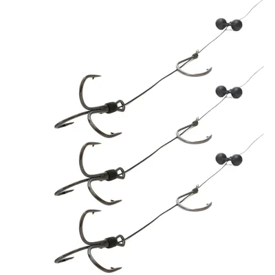Obrázek produktu pro Monster Cat Návazec na sumce Kotva, jednoduchý háček s chrastítkem 6/0 /100 kg/ 100 cm 3 ks