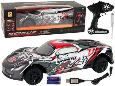 Obrázok produktu pre Športové auto R/C 1:8 sivé biele