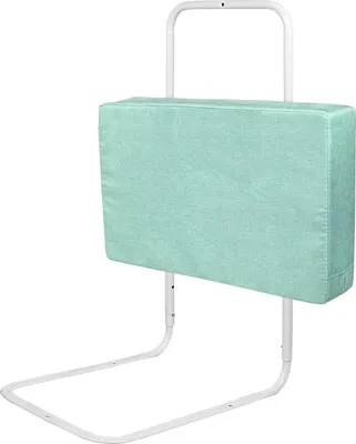 Image de TRMLBE Barrière de sécurité pour lit Enfants Bébé avec 5 trous Réglable en hauteur Barrière de sécurité pour lit Enfants Lits Parents et Matelas Lits en Bois Massif - 60cm, Vert