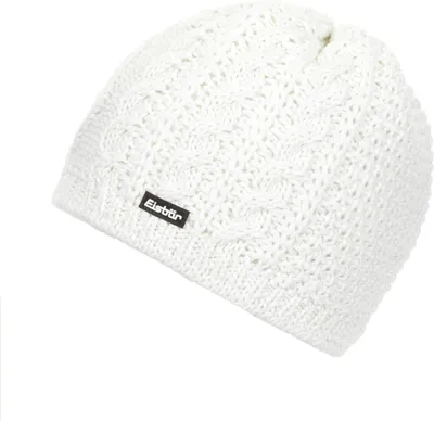 Produktbild von EISBÄR Nelia Strick Mütze mit Zopfmuster und Merino weiss