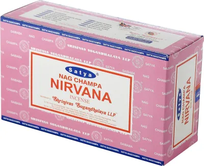 Produktbild von Räucherstäbchen - Satya Nag Champa - Nirvana - indische Duftmischung 12x 15 Gramm