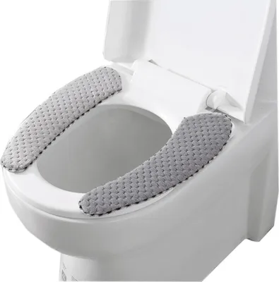 Produktbild von Waschbare Toilet Seat Cover, WC Sitzbezš¹ge Toilettensitzabdeckung, Elektrostatische Absorption Warmes Plš¹sch WC Sitzkissen