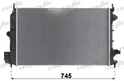 Produktbild von FRIGAIR 0107.3110 Kühler Wasserkühler Motorkühler für OPEL Vectra C Caravan (Z02) Vectra C Limousine (Z02) Signum CC (Z03) Vectra C CC (Z02) für SAAB