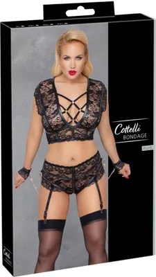 Zdjęcie produktu dla Zestaw biustonoszy do bondage - czarny