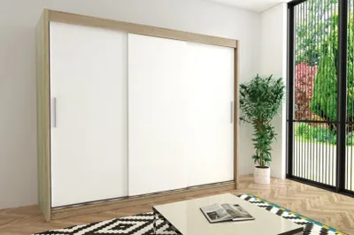 Obrázek produktu pro MINIO Šatní skříně TOKYO 250 cm Sonoma / Bílá