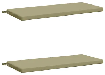Imagen del producto de Cojines para bancos SOEST 2 uds. 100% Poliéster Verde claro