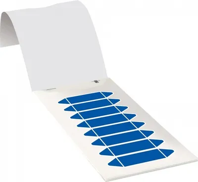 Produktbild von Dreifke® Aufkleber I Rohrleitungsetikett zum Beschriften, blau, Folie, 17x75m...