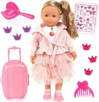 Image de Poupée Charlene 46 cm avec accessoires pour coiffures et styles créatifs