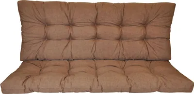 Produktbild von Premium Kissen , Polster für Hollywoodschaukel , Gartenschaukel , Gartenbank B 130 cm , Fb. Colore Marrone (dunkelbraun)