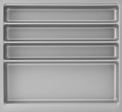 Produktbild von Agoform Besteckeinsatz Scoop II Set 474x516x59mm, mit Trenner Kunststoff silber