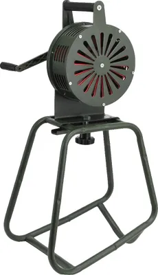 Produktbild von Alarm-Sirene, Aluminiumlegierung, 230 mm Durchmesser, 75,5 cm Höhe, 125 dB Schalldruck, manuelle Kurbelbetätigung