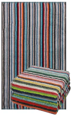 Produktbild von Betz 3er Pack Arbeitshandtuch 50 x 90 cm Grubentuch Küchentuch Handtuch 100% Baumwolle HELGOLAND bunt gestreift