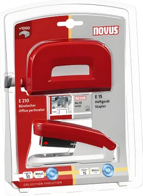 Immagine prodotto di Heftgerät E15 + Locher E210 ro