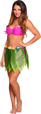 Produktbild von Hawaii Rock "Palmenblatt" mit Blumen | Grün Mehrfarbig