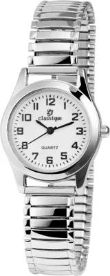 Produktbild von Classique 1700018-002 Analog Damenuhr mit Metallzugband silberfarben