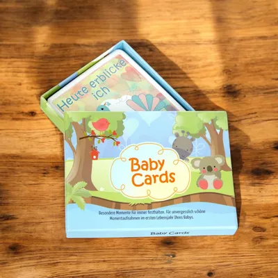 Produktbild von Baby Meilensteinkarten, 35 liebevoll gestaltete Baby Erinnerungskarten für Junge oder Mädchen