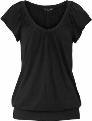 Produktbild von LASCANA V-Shirt schwarz Größe 36/38